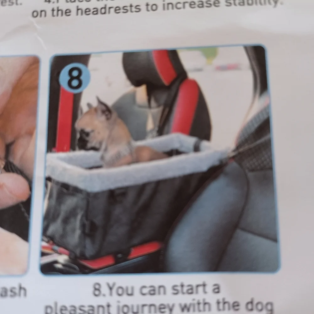 Dog car seat carrier pet smart new